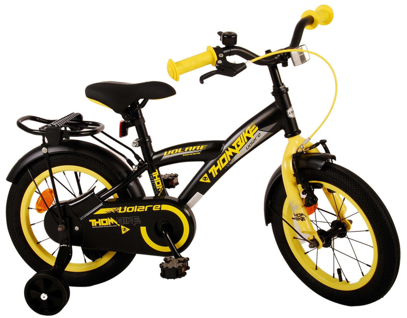 Afbeelding laden in galerijviewer, Volare Thombike Kinderfiets - Jongens - 14 inch - Zwart Geel

