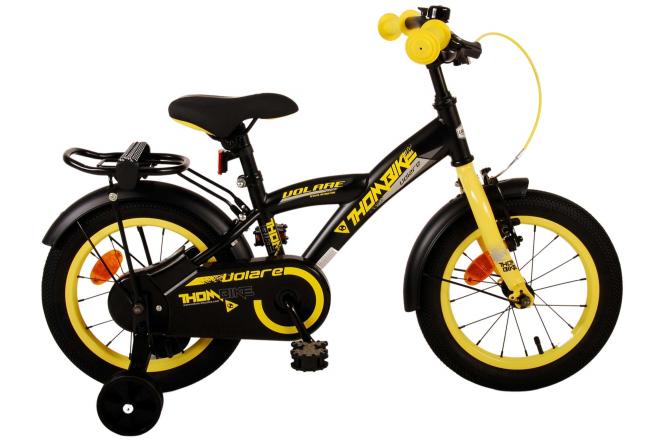 Afbeelding laden in galerijviewer, Volare Thombike Kinderfiets - Jongens - 14 inch - Zwart Geel
