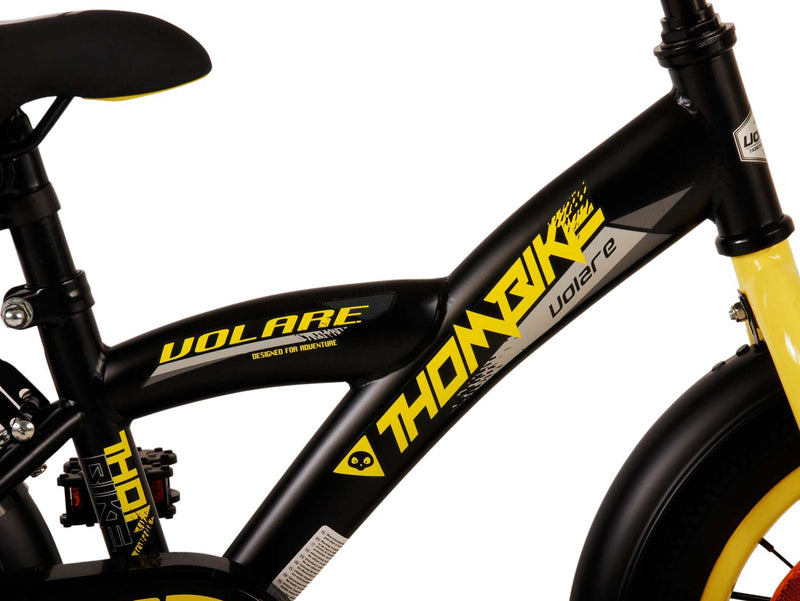 Afbeelding laden in galerijviewer, Volare Thombike Kinderfiets - Jongens - 14 inch - Zwart Geel
