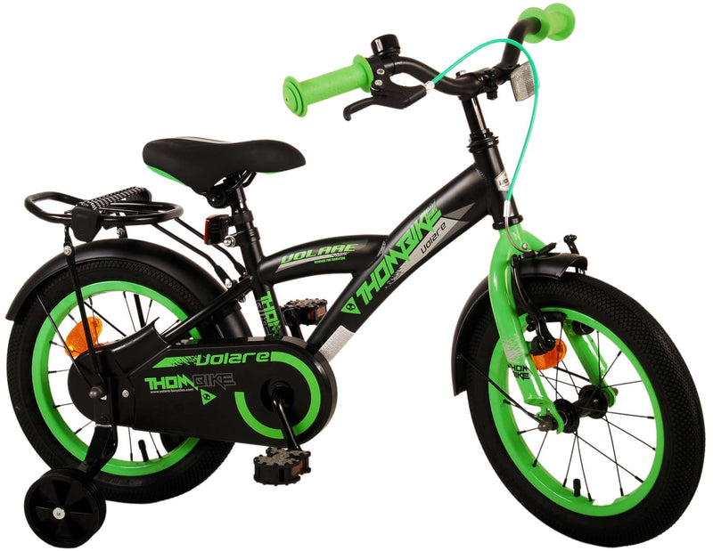 Afbeelding laden in galerijviewer, Volare Thombike Kinderfiets - Jongens - 14 inch - Zwart Groen
