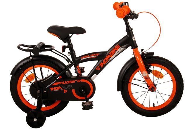 Afbeelding laden in galerijviewer, Volare Thombike Kinderfiets - Jongens - 14 inch - Zwart Oranje
