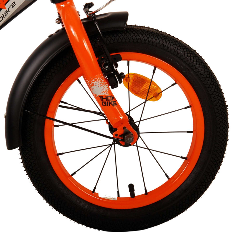 Afbeelding laden in galerijviewer, Volare Thombike Kinderfiets - Jongens - 14 inch - Zwart Oranje
