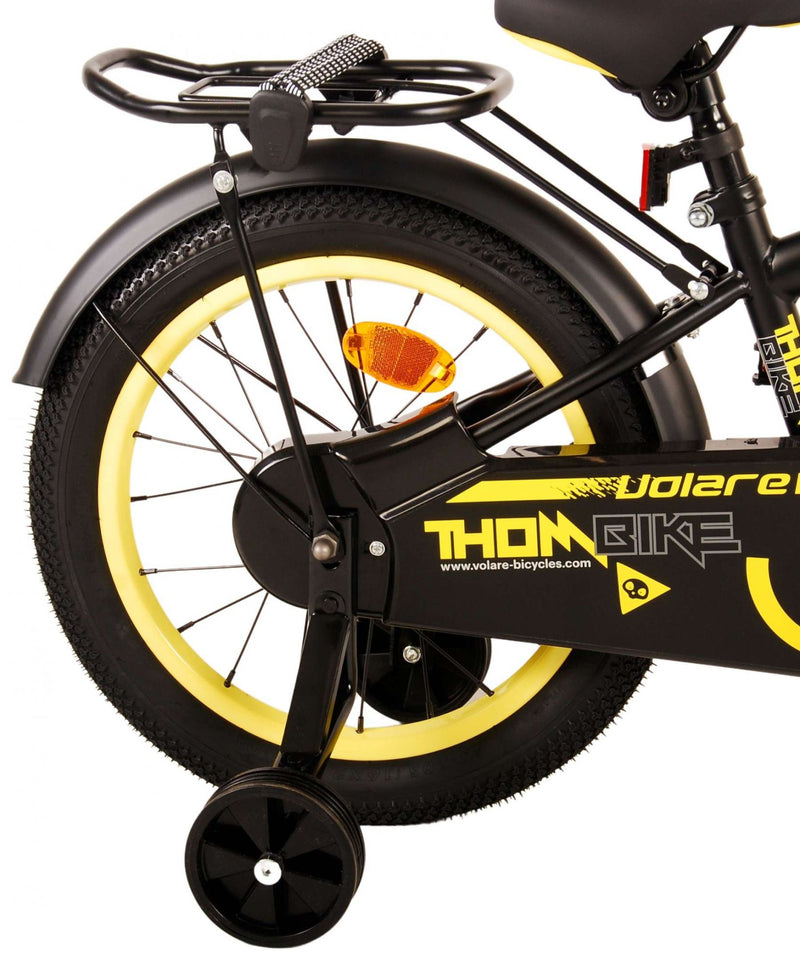 Afbeelding laden in galerijviewer, Volare Thombike Kinderfiets - Jongens - 16 inch - Zwart Geel
