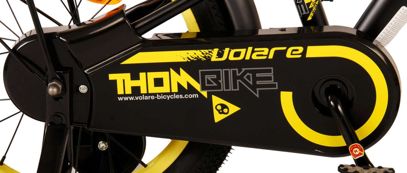 Afbeelding laden in galerijviewer, Volare Thombike Kinderfiets - Jongens - 16 inch - Zwart Geel

