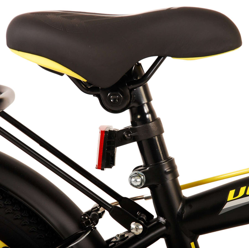 Afbeelding laden in galerijviewer, Volare Thombike Kinderfiets Jongens 16 inch Zwart Geel Twee Handremmen
