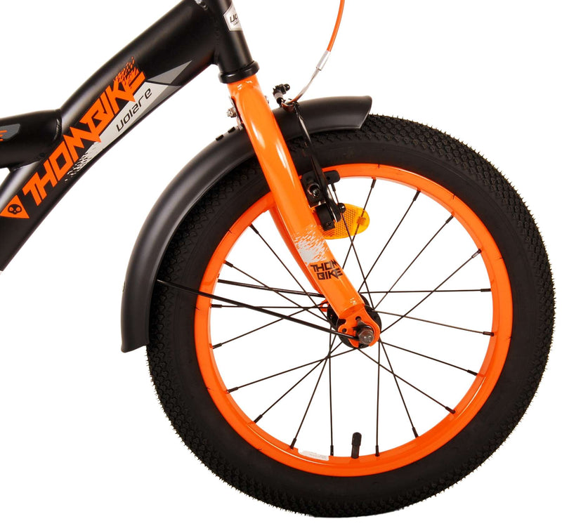 Afbeelding laden in galerijviewer, Volare Thombike Kinderfiets - Jongens - 16 inch - Zwart Oranje
