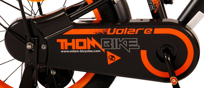 Afbeelding laden in galerijviewer, Volare Thombike Kinderfiets - Jongens - 16 inch - Zwart Oranje
