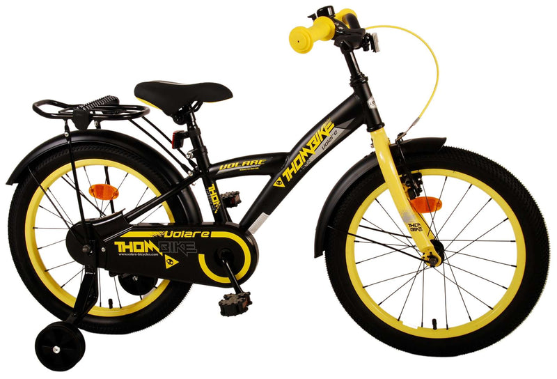 Afbeelding laden in galerijviewer, Volare Thombike Kinderfiets Jongens 18 inch Zwart Geel
