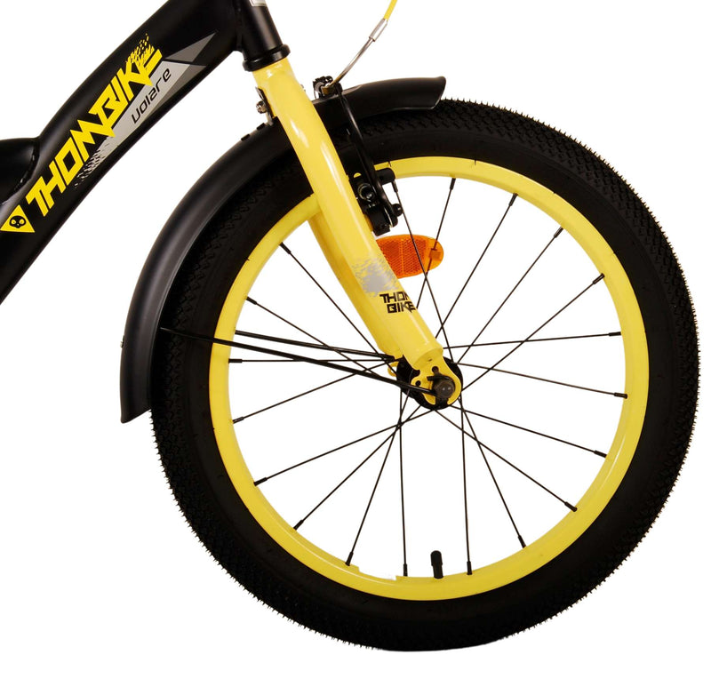 Afbeelding laden in galerijviewer, Volare Thombike Kinderfiets Jongens 18 inch Zwart Geel
