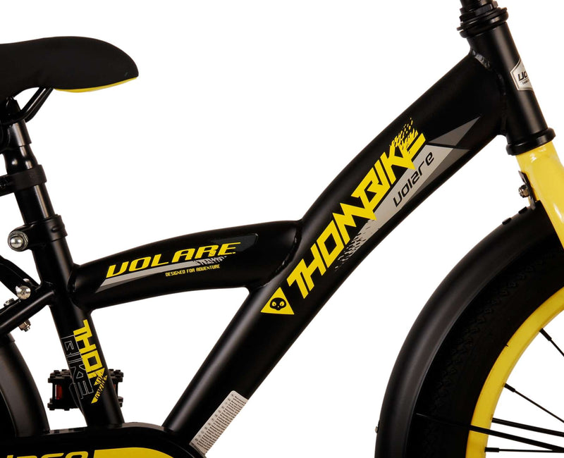 Afbeelding laden in galerijviewer, Volare Thombike Kinderfiets Jongens 18 inch Zwart Geel
