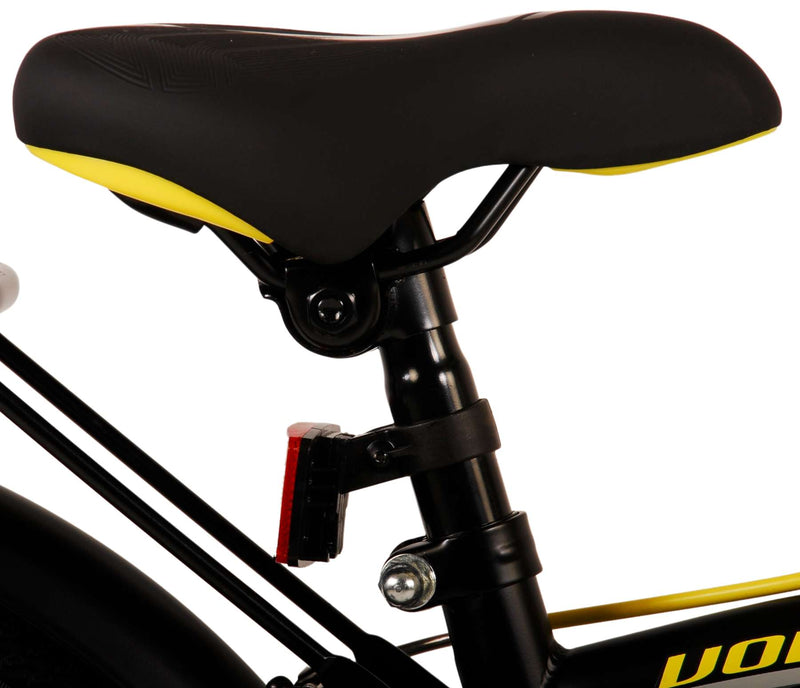 Afbeelding laden in galerijviewer, Volare Thombike Kinderfiets Jongens 18 inch Zwart Geel Twee handremmen
