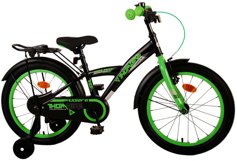 Afbeelding laden in galerijviewer, Volare Thombike Kinderfiets Jongens 18 inch Zwart Groen

