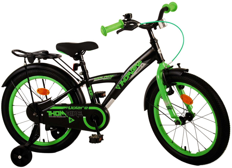 Afbeelding laden in galerijviewer, Volare Thombike Kinderfiets Jongens 18 inch Zwart Groen
