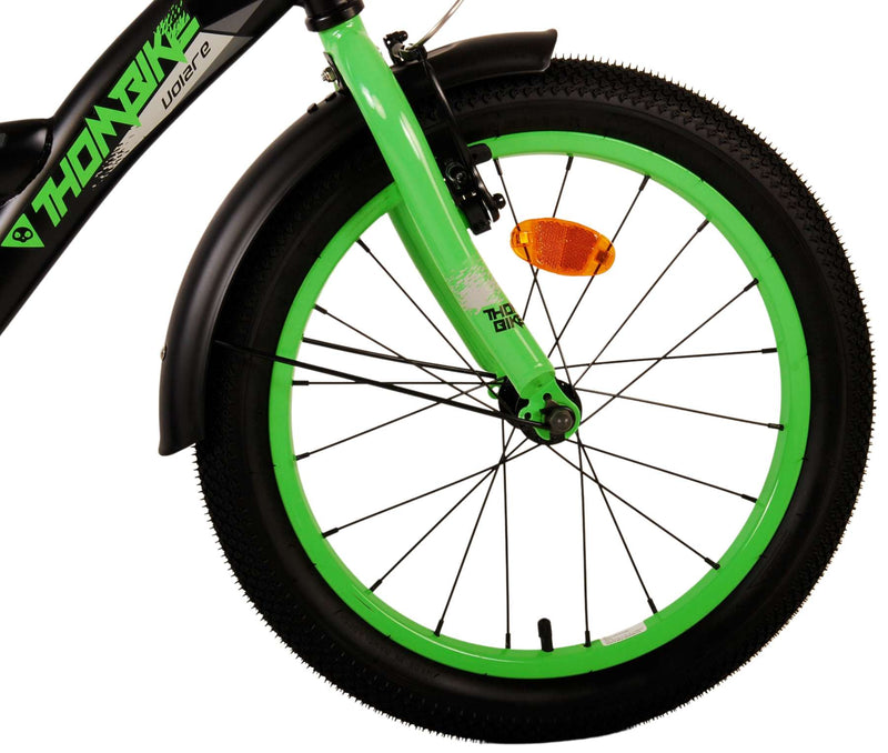 Afbeelding laden in galerijviewer, Volare Thombike Kinderfiets Jongens 18 inch Zwart Groen
