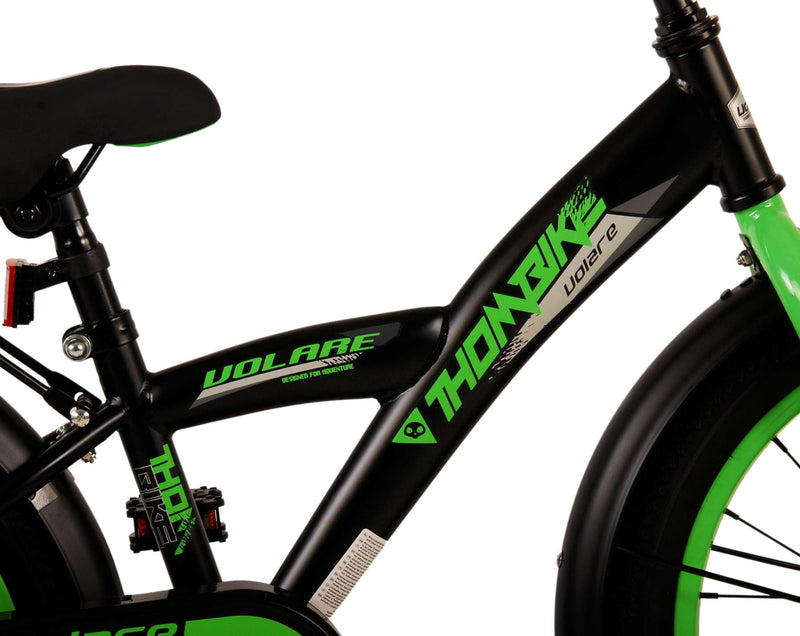 Afbeelding laden in galerijviewer, Volare Thombike Kinderfiets Jongens 18 inch Zwart Groen
