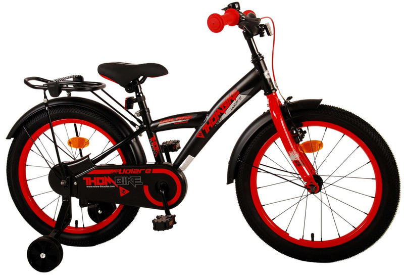 Afbeelding laden in galerijviewer, Volare Thombike Kinderfiets - Jongens - 18 inch - Zwart Rood
