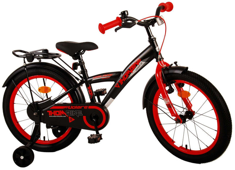 Afbeelding laden in galerijviewer, Volare Thombike Kinderfiets - Jongens - 18 inch - Zwart Rood
