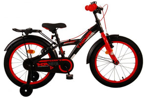 Volare Thombike Kinderfiets Jongens 18 inch Zwart Rood Twee handremmen
