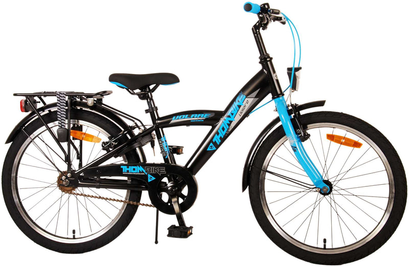 Afbeelding laden in galerijviewer, Volare Thombike Kinderfiets Jongens 20 inch Zwart Blauw Twee Handremmen
