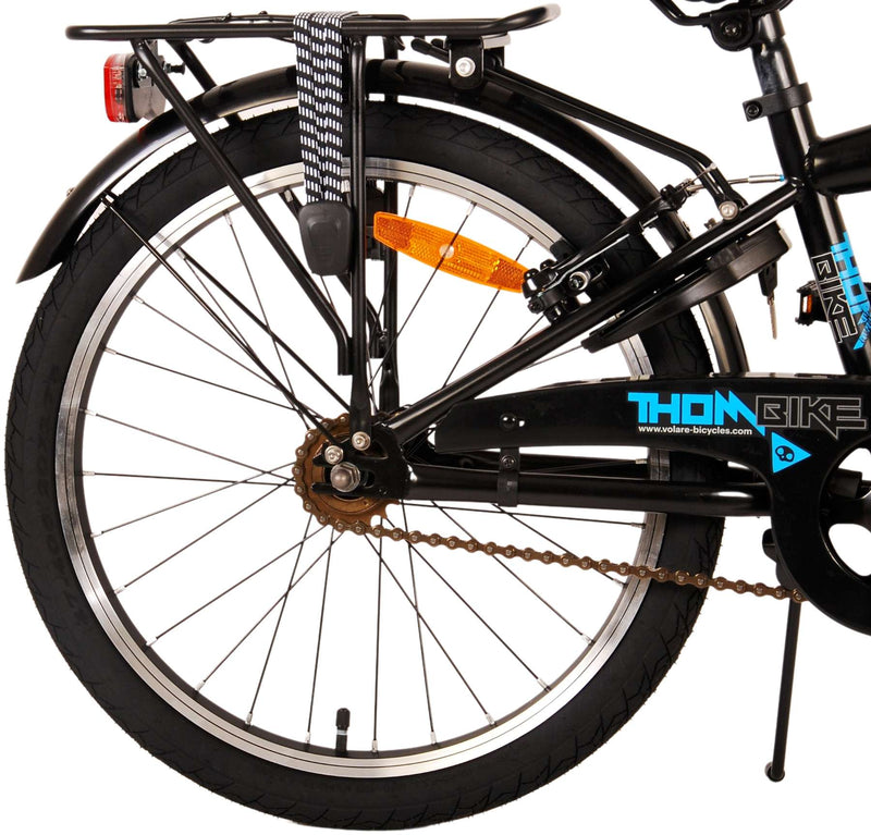 Afbeelding laden in galerijviewer, Volare Thombike Kinderfiets Jongens 20 inch Zwart Blauw Twee Handremmen
