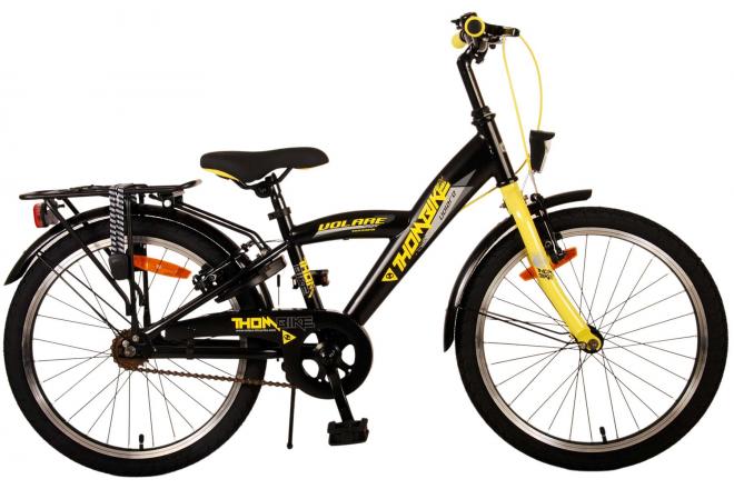 Afbeelding laden in galerijviewer, Volare Thombike Kinderfiets - Jongens - 20 inch - Zwart Geel - Twee Handremmen
