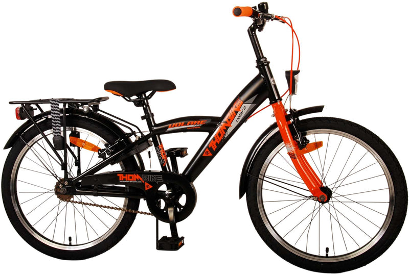 Afbeelding laden in galerijviewer, Volare Thombike Kinderfiets - Jongens - 20 inch - Zwart Oranje - Twee Handremmen
