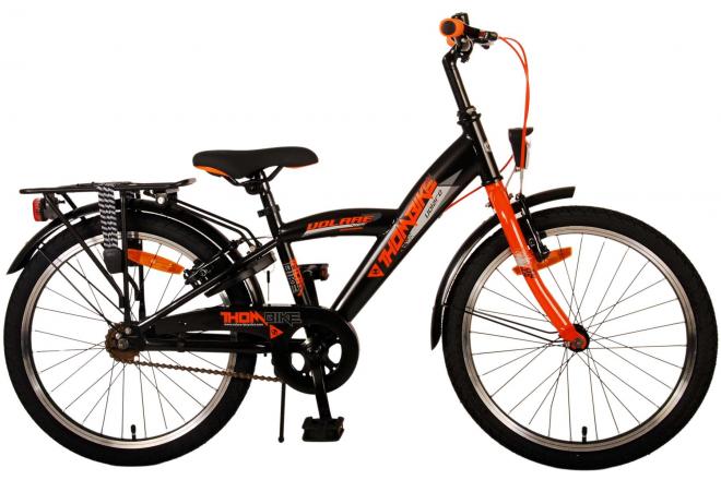 Afbeelding laden in galerijviewer, Volare Thombike Kinderfiets - Jongens - 20 inch - Zwart Oranje - Twee Handremmen
