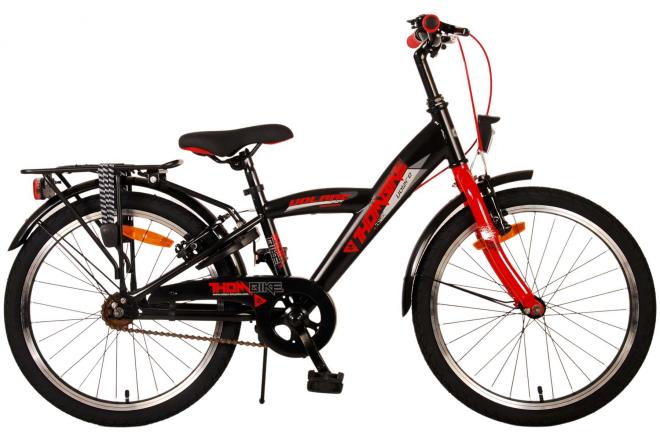 Afbeelding laden in galerijviewer, Volare Thombike Kinderfiets Jongens 20 inch Zwart Rood Twee Handremmen
