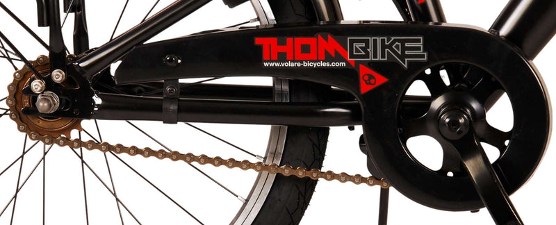 Afbeelding laden in galerijviewer, Volare Thombike Kinderfiets Jongens 20 inch Zwart Rood Twee Handremmen
