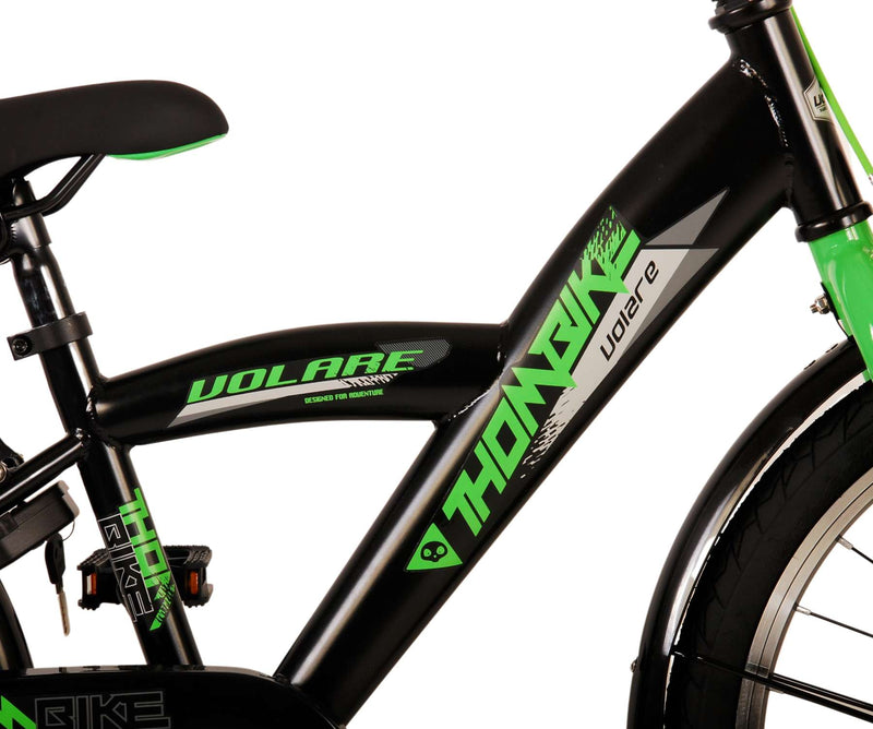 Afbeelding laden in galerijviewer, Volare Thombike Kinderfiets - Jongens - 20 inch - Zwart Groen
