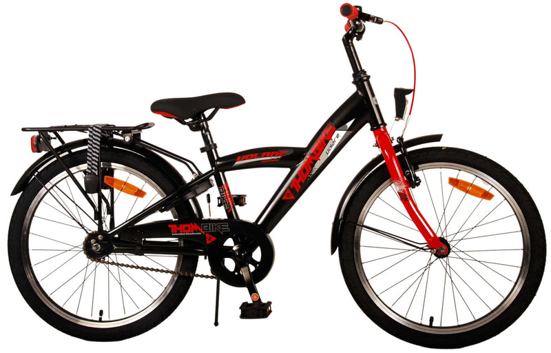 Afbeelding laden in galerijviewer, Volare Thombike Kinderfiets - Jongens - 20 inch - Zwart Rood
