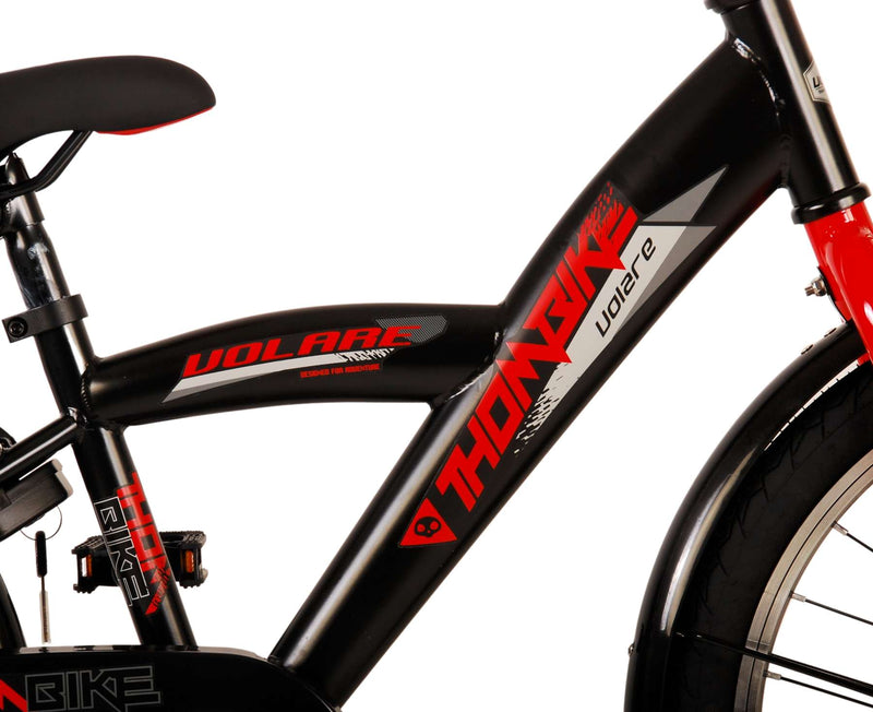 Afbeelding laden in galerijviewer, Volare Thombike Kinderfiets - Jongens - 20 inch - Zwart Rood
