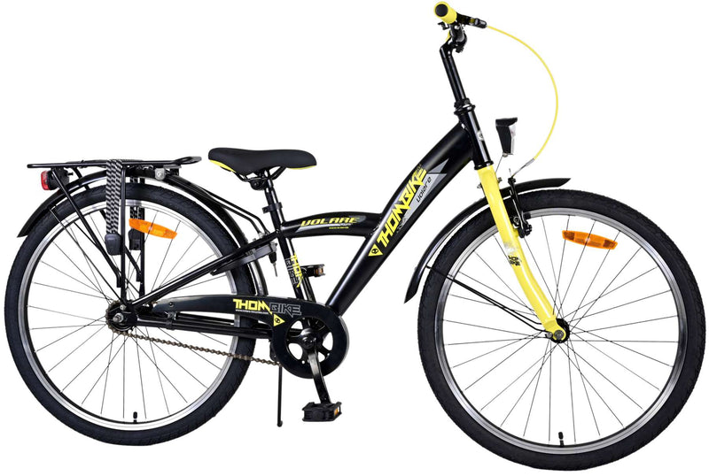 Afbeelding laden in galerijviewer, Volare Thombike Kinderfiets Jongens 24 inch Zwart Geel
