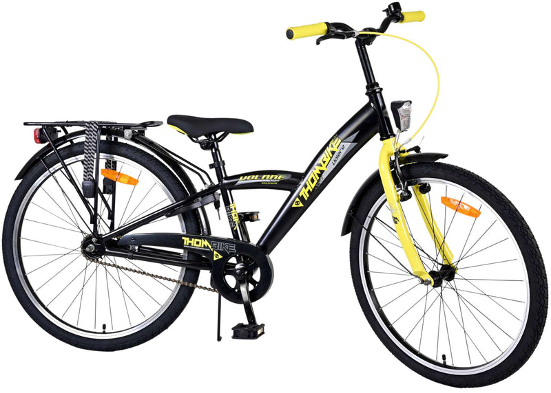 Afbeelding laden in galerijviewer, Volare Thombike Kinderfiets Jongens 24 inch Zwart Geel
