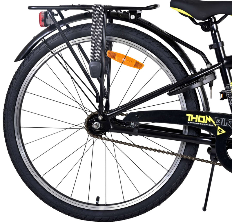 Afbeelding laden in galerijviewer, Volare Thombike Kinderfiets Jongens 24 inch Zwart Geel
