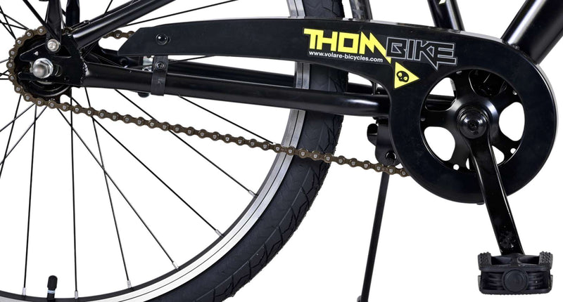 Afbeelding laden in galerijviewer, Volare Thombike Kinderfiets Jongens 24 inch Zwart Geel
