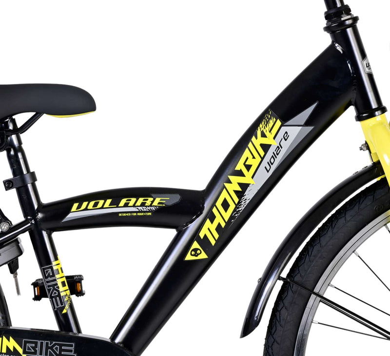 Afbeelding laden in galerijviewer, Volare Thombike Kinderfiets Jongens 24 inch Zwart Geel
