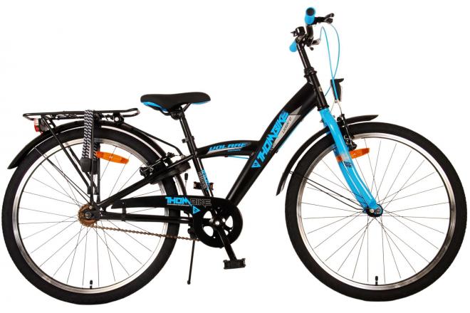 Afbeelding laden in galerijviewer, Volare thombike kinderfiets - jongens - 24 inch - zwart blauw - twee handremmen
