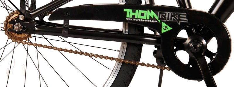 Afbeelding laden in galerijviewer, Volare Thombike Kinderfiets - Jongens - 24 inch - Zwart Groen - Twee handremmen
