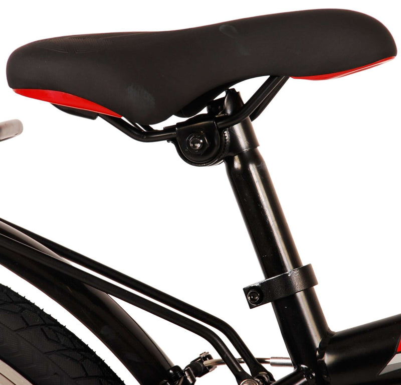 Afbeelding laden in galerijviewer, Volare Thombike Kinderfiets - Jongens - 24 inch - Zwart Rood - Twee handremmen
