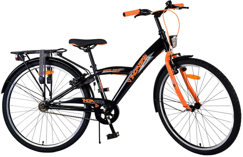 Afbeelding laden in galerijviewer, Volare Thombike Kinderfiets Jongens 26 inch Zwart Oranje Twee Handremmen
