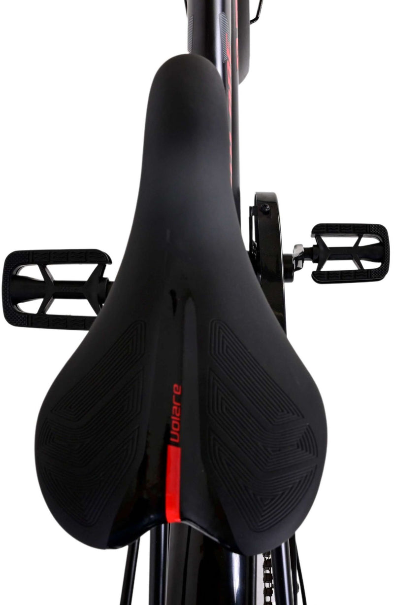 Afbeelding laden in galerijviewer, Volare Thombike Kinderfiets - Jongens - 26 inch - Zwart Rood - 3 versnellingen
