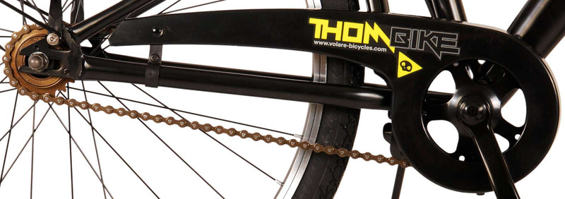 Afbeelding laden in galerijviewer, Volare Thombike Kinderfiets - Jongens - 26 inch - Zwart Geel - Twee Handremmen
