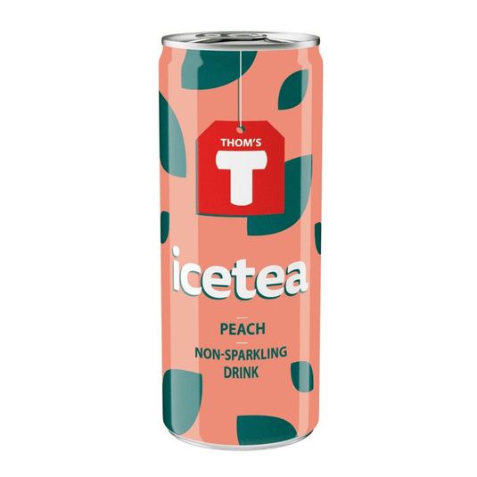 Thom's t icetea peach non-sparkling blik (24x 25cl)