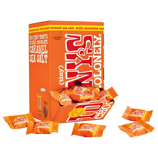 Tony's chocolonely tiny tony's karamel zeezout (900 gr)