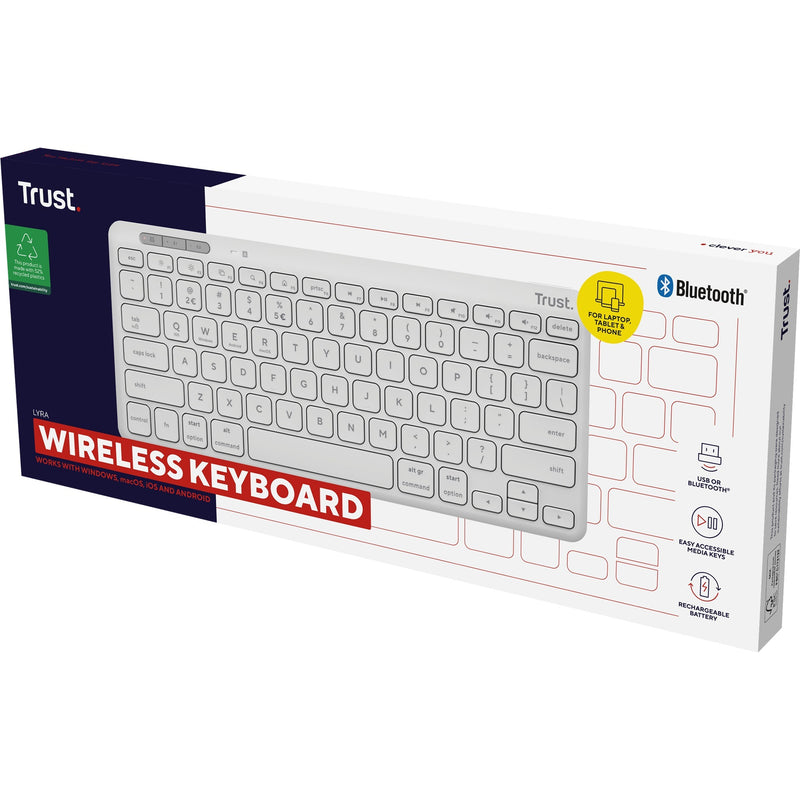 Afbeelding laden in galerijviewer, Trust Lyra Compact draadloos toetsenbord
