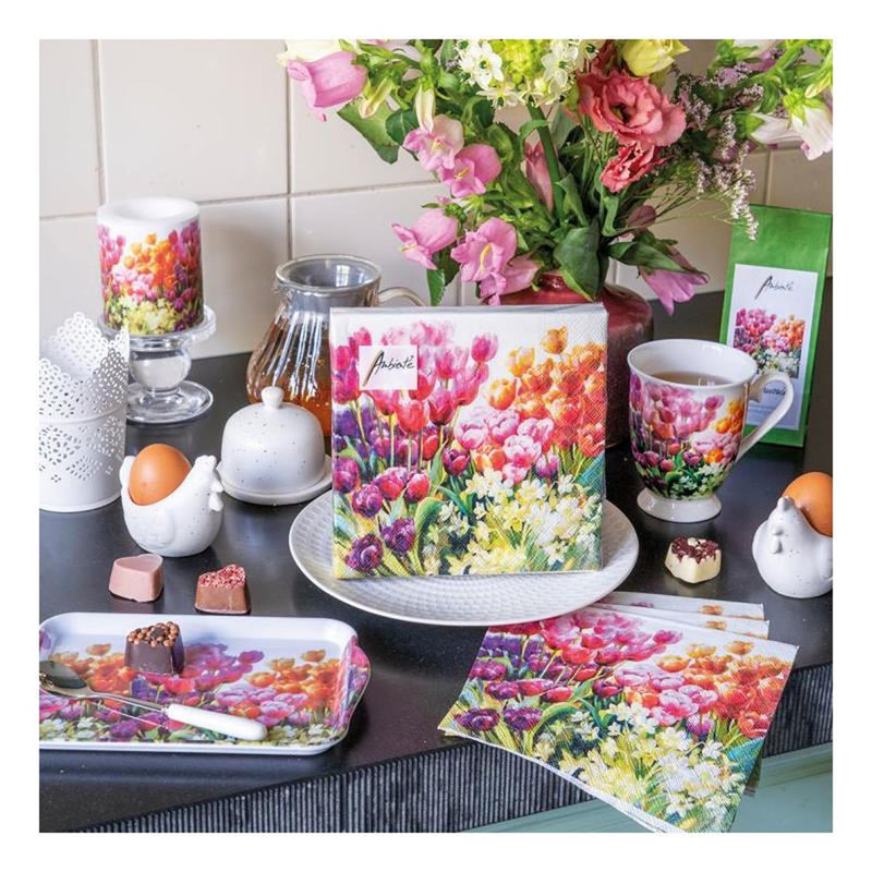 Afbeelding laden in galerijviewer, Ambiente servet 25cm tulips 20 stuks
