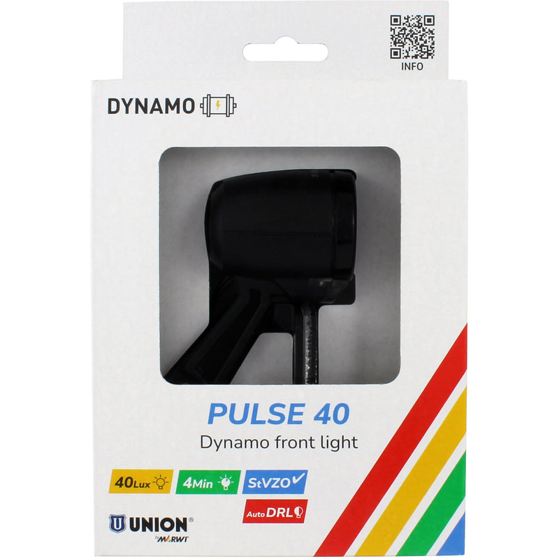 Afbeelding laden in galerijviewer, Union koplamp pulse 40 dynamo 40lux
