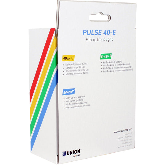 Union koplamp pulse 40-e e-bike 6-48v 40lux
