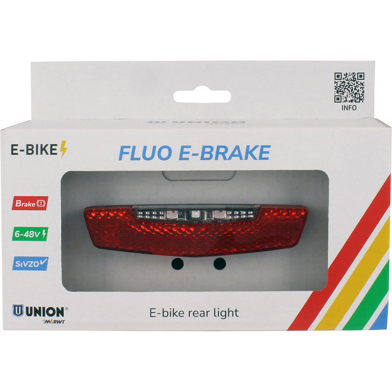 Afbeelding laden in galerijviewer, Union rear light ebike fluo e-brake w. brak.
